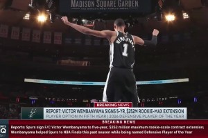纯英语解读今日NBA最大条新闻，文班亚马放弃罗斯条款，附关键词